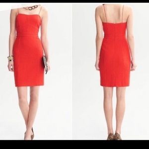 Banana Republic Red Spaghetti Strap Dress -Size 8
